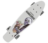 Fish Skateboard, monopatín 55 cm, Tabla Antideslizante, Ligera, Estable de 20 a 50 kg (Star Wars The Mandalorian)