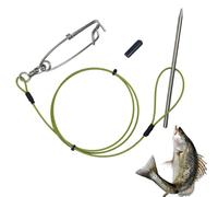 Fish Stringer - Stainless Steel, Live Fish Lock Quick Release Clip | Fishing Holder for Boat And Kayak, Saltwater And Freshwater Spearfishing Gear for Fishermen, Scuba Diving, Outdoor Fishing, Boating