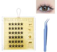 Fish Tails Glueless Press-On Eyelashes,Press on Lashes No Glue Needed,Lash Clusters,Self-adhesive eyelashes,Press On Eyelashes No Glue Needed (Pure Wild Devil)