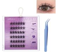 Fish Tails Glueless Press-On Eyelashes,Press on Lashes No Glue Needed,Lash Clusters,Self-adhesive eyelashes,Press On Eyelashes No Glue Needed (Trilogy Flame Type)