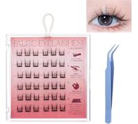 Fish Tails Glueless Press-On Eyelashes,Press on Lashes No Glue Needed,Lash Clusters,Self-adhesive eyelashes,Press On Eyelashes No Glue Needed (Pure Lust Cat Type)