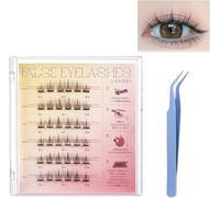 Fish Tails Glueless Press-On Eyelashes,Press on Lashes No Glue Needed,Lash Clusters,Self-adhesive eyelashes,Press On Eyelashes No Glue Needed (Sunflower)