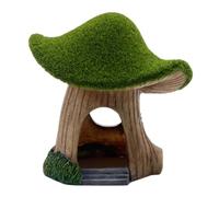 Fish Tank Away Cave, Resin Mushroom Aquarium Caves, Aquarium Catfish Hiding Decoration, Natural-Looking Moss-Covered Design Water Tank House for Fishes