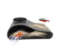 Fish Tank Cave - Refugio Decorativo para Acuario, Protector y Cueva para Peces, camarones, Reptiles, Accesorios Decorativos para acuarios y terrarios para estanques de Agua Fresca, Tanques
