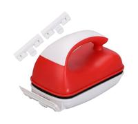 Fish Tank Cleaner, Aquarium Magnetic Glass Cleaners, 3.54x1.97inch, Cleaning Scraper Tool, Double-Sided Algae Removal Brush with Strong Magnet Grip for Clean Maintenance, Red/White