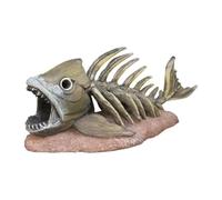 Fish Tank Decoration - Piranha Skeleton | Aquarium Resin Skull Ornament | Terrarium Hidde Decor | Resin Skeleton Ornament | Shrimp Lizards Gecko Spiders For Aquarium Terrarium Reptile Tank Decoration