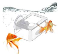 Fish Tank Feeder, Acrylic Fixed Food Dispenser, Wide Feeding Area Dispensing Tool, (Eficient Design), Perfect for Floating Or Flake Fodder Feeding, 3,94 x 2,36 x 1,57 pulgadas