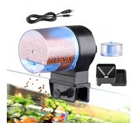 Fish Tank Feeder - Automatic Digital Food Dispenser, USB Rechargeable Timer Controlled Device, Multi Setting Portion Regulation System, Stable Aquarium Care Assistant Easy Maintenance Friend