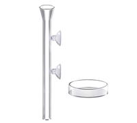 Fish Tank Feeder, Automatic Feeding Dispenser, Directional Acrylic Clear Suction Cup Unit, Vacation Supply for Turtle, Shrimp, Home Aquarium, Indoor Pond Care