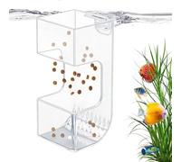 Fish Tank Feeder Box - Transparent Food Holder, Fish Feeding Box, Dish Bowl Scatter Prevention, Aquarium, Shrimp, Betta, Vacation, Holiday, Automatic Fiish Feeder, Food Container, Aquarium Feeding Dis