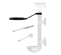 Fish Tank Feeder, Telescopic Pipe Dispenser, Suction Cup Mount, Clear Feeding Tube, Directional Design, Great for Vacation Turtle Feeding and Home Shrimp Pond Care