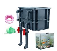 Fish Tank Filter Box - Quiet Long-Lasting Aquarium Filtration System | Filter Box For Freshwater and Saltwater Tanks | Ideal For Home, Bedroom, Living Room, Office, Dorm, Indoor Aquariums