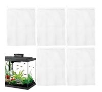 Fish Tank Filter Media Bag Set - 5X Fine Mesh Polyester Aquarium Filtration Pouch | S M L 15x20cm 20x30cm 30x40cm Reusable Bags For Freshwater Saltwater Systems, Clear Water Support, Debris Containmen
