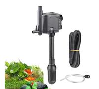 Fish Tank Filter Pump, Adjustable Aquarium Water Pump Ensuring Compatibility with Fish Tank Capacities with Silent, Portable Multifunctional Filtration, 1 Set