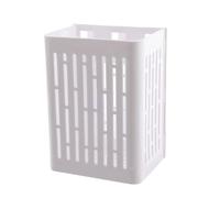 Fish Tank Plant Holder, Multi-Functional Aquatic Pot, Wall-Mounted Clip Design, Space-Saving Feeding Cup, Perfect for Aquarium Garden Pond Decoration, 11x8x6cm White