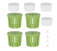 Fish Tank Plant Holder, Suction Cup Cultivation Cups, Aquarium Plant Pots, 4-Piece Set Design, Easy Secure Attachment, Ideal for Fish Tank Betta Shrimp Freshwater Terrarium Home Decor