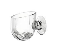 Fish Tank Planter - Lucite Glass Basket For Hydroponic Growth | Crystalline Pot Plus Suction Base Fastener & Perforated Airflow Wall For Nursery, Floating Flora, Shrimp Breeding And Water Gard