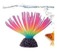 Fish Tank Plants - Artificial Aquarium Plants , Aquarium Imitative Iridescent Silicone Sea Urchin Ball | Artificial Fish Tank Ornament With Glowing Effect In The Light For Aquariium, Landscape Decor