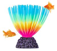 Fish Tank Plants - Artificial Aquarium Plants , Aquarium Imitative Iridescent Silicone Sea Urchin Ball | Artificial Fish Tank Ornament With Glowing Effect In The Light For Aquariium, Landscape Decor