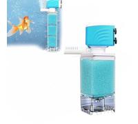 Fish Tank Pump and Filter System, Automatic Aquarium Filter System, Fish Tank Filter, Quiet Operation Silent Submersible Filter, Multi Purpose Energy-Efficient Aquarium Pumps(15w)