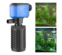 Fish Tank Pump and Filter System, Powerful Oxygenation Pond Pump, Internal Aquarium Filtration, High-Efficiency Water Cleaner, Ideal para Home, Bedroom, Living Room Acuarios