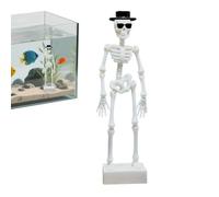 Fish Tank Statue - Articulated Skeleton Aquarium Ornament, Realistic Decor