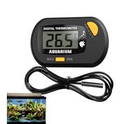 Fish Tank Temperature Monitor |echargeable USB Type-C Fish Tank Thermometer Digital Terrarium Temperature Gauge | Multipurpose Gauge For Lizards, Portable Temperatures Sensor For Turtles