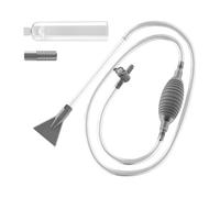 Fish Tank Vacuum - Hand Efficient Water Changer Siphon, Aquarium Cleaning Tool with Integrated Flow Control, Gravel Sand Substrate Scrubber, Manual Siphon Pump for Water Turtle Decorations