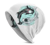 Fish Tattoo Designs Gorros de Punto Fino Gorros para Mujer para Hombre Gorros de Cobertura de Punto