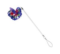 Fish Training Wand - Acrylic 4cm X 19cm | Betta Realista Y Vibrante | Juguete De Provocación Interactivo para Ejercicios De Extensión De Cola Y Ensanchamiento Durante El Juego En El Acuario