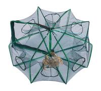 Fish Trap Cage - Folding Crab Shrimp Net with Escape-Proof Design | Portable Fishing Trap For Lake, Pond, River, Beach, Freshwater Kayak Camping Outdoor Use