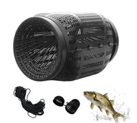 Fish Trap, Portable Crayfish and Crab Cage, 7,48 x 12,48 pulgadas Construcción de nailon resistente, red de malla plegable con orificio de entrada para atrapar culo, camarón, tortuga en lago, estanque