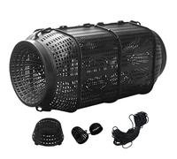 Fish Trap, Portable Crayfish and Crab Catching Cage, Foldable Net with Entry Holes, Compact Fishing Accessory, Ideal for Eel, Shrimp, Turtle, Lake, Pond, Saltwater, Freshwater, Riverbank, Dockside Use
