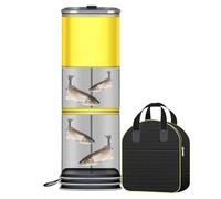 Fish Trap, Square Fishing Bait Trap, Thickened Minnow Basket Guard, Crawfish Net Bag, Daily Use, Sturdy Design for Beginners, Easy to Set Up, Ideal for Catching Small Aquatic Creatures