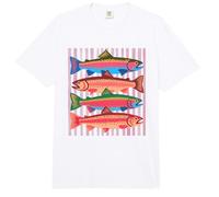 Fish Trout In a Row Colorful Fishing Lover Summer Comfort Colors Adult Heavyweight T-Shirt