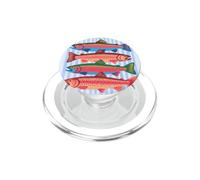Fish Trout In a Row Colorful Fishing Lover Summer PopSockets PopGrip para MagSafe