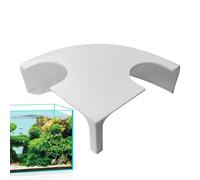 Fish Tunnel, Stable Double Hole Fish Hides, 4.72x4.72x1.57 Inches Tank Decor, Sturdy Aquarium Shelter, Nest Hotel for Shrimp, Hermit Crab, Lizard, Outdoor Marine Tank Habitat Use