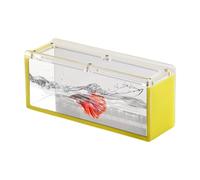Fish Viewing Box, Acrílico Fish Contenedor con Escala, 6,5 x 2,76 x 1,97 pulgadas Acuático Aislamiento Breeder for Crabs, Snails, Spiders, Clear Viewing Case for Pet Observation