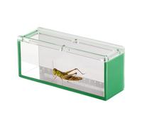 Fish Viewing Box, Acrylic Aquatic Watching Case with Scale, 16.5x7x5cm, Transparent Isolation Breeder, Multi Purpose Habitat for Crabs, Snails, Spiders, Small Marine Pets
