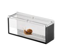 Fish Viewing Box, Acrylic Fish Container Watching Case with Scale, Transparent Breeder Isolation Box to Crabs, Snails, Spiders, Aquatic Observation Tank for Aquarium Research