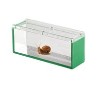 Fish Viewing Box, Acrylic Watching Container with Scale, Aquatic Isolation Breeder for Crabs, Snails, and Spiders, Clear Observation Case, 6.5x2.76x1.97 Inches