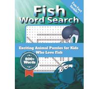 Fish Word Search Puzzle Book: Word Searches with Easy to Read Print about Fish, Animals, Wildlife, and more | 8.5x11 inches, 121 pages | 70 Puzzles ... Gift For Vacation, Holiday, and Free Times.