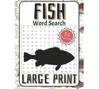 Fish Word Search: Word Searches with Easy to Read Print about Fish, Fishing, Aquatic Life and More | 8.5x11 inches, 110 pages | 55 Puzzles ... Gift for Vacations, Holliday, and Free Time