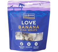 Fish4Dogs Banana Fish Wraps - 100 g