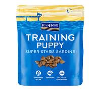 Fish4Dogs Snack de entrenamiento para cachorros - Superstars Sardina 150 g (pack de 10)