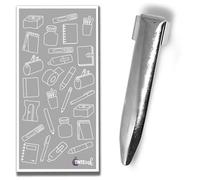 Fisher Bullet - Clips para bolígrafos espaciales compatibles con bolígrafos Bullet - Cromo/Dorado/Negro/Liso/Chevron Elige Estilo (liso, cohete cromado)