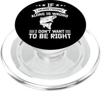 Fisher Funny Salmón Pesca Agua Dulce Agua Salada Pescador Pescador PopSockets PopGrip para MagSafe