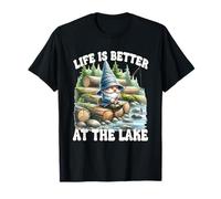 Fisher Gnome For Fishing Grandpa Life Is Better At The Lake Camiseta