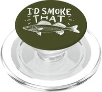 Fisher I'D Smoke That Fish Grilling Cita BBQ and Fishing PopSockets PopGrip para MagSafe