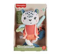 Fisher-Price Planet Friends Leopardo de Las Nieves, Juguete sensorial para bebé recién Nacido, Fabricado con un 95% de plástico Reciclado y envasado con Certificado FSC (Mattel HKD64)